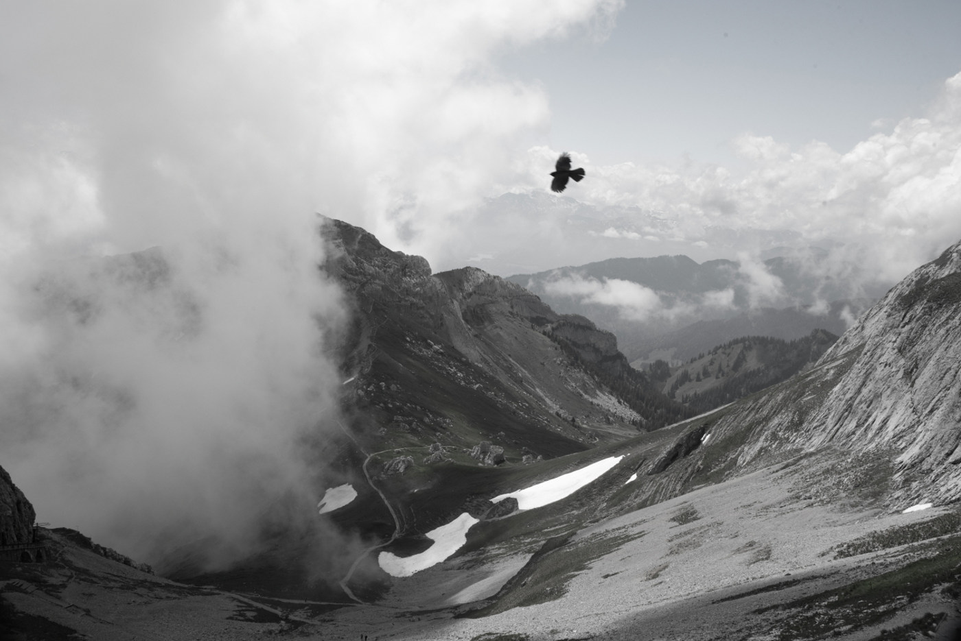 Dramatic mountain landscape photography