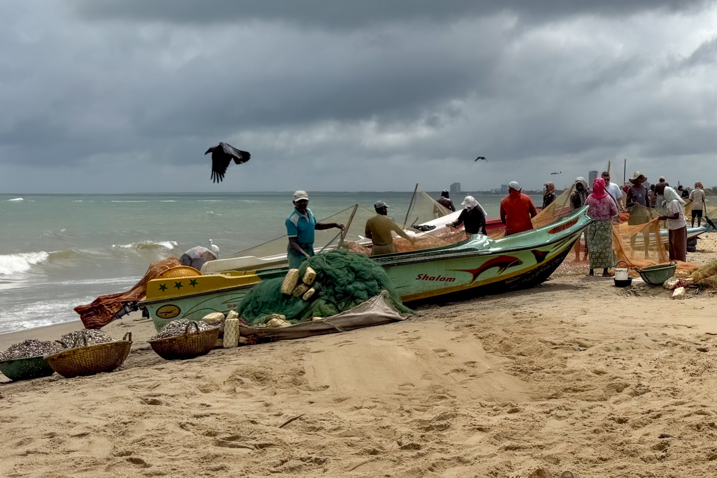 Fishing boats in Sri Lanka