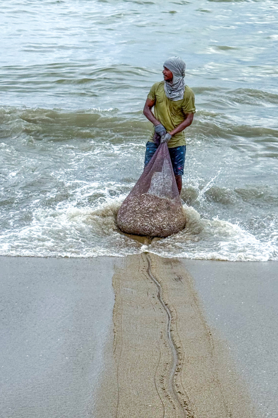 Traditional fisherman in Sri Lanka